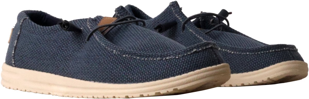Lage mocassin met veters