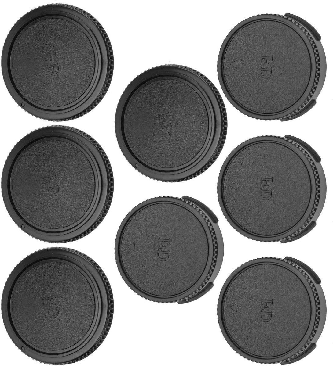 Lensdoppen Set - Camera Kappen - Camera Beschermen - FD Mount Compatibel - 8 Stuks - Zwart