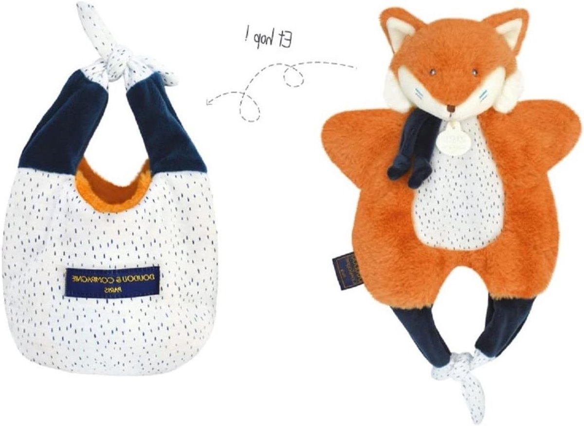 Knuffeldier rugzak - Zachte tas - Baby uitstapjes - Verloren knuffel garantie - 30 cm - Oranje