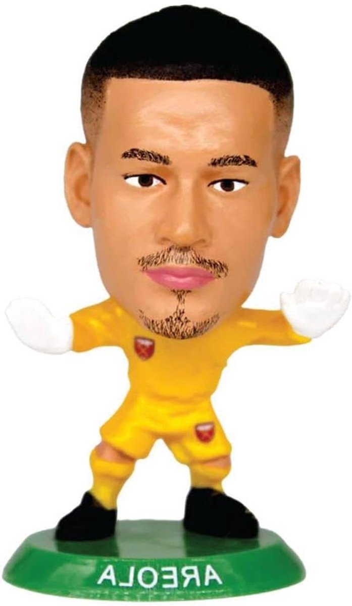 Voetbal Speelfiguur - Miniatuur Speler - Verzamelen en Spelen - Handgemaakt Detail - 6 cm Hoog - Geel Zwart Groen