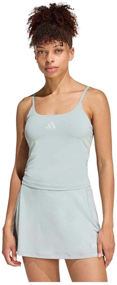 Adidas Optime Integrated Light Support Bra Mouwloos T-shirt Vrouw Wonder Sage