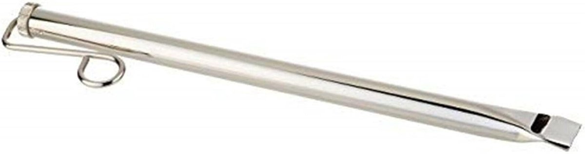 Glijfluit Metaal - Slide Whistle - Muziek Maken - Vernikkeld Staal - 33 cm Pakket - Zilver