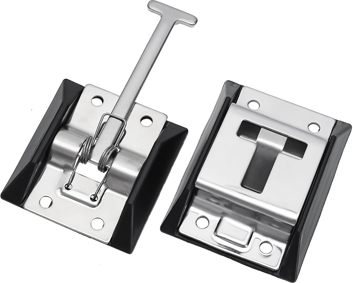 Store_7 - T-stijl Deurklink - Deur Klink - Duurzaam en Betrouwbaar - Deur Houder - Perfect voor RV en Camper - Inclusief Snap en Fixe...