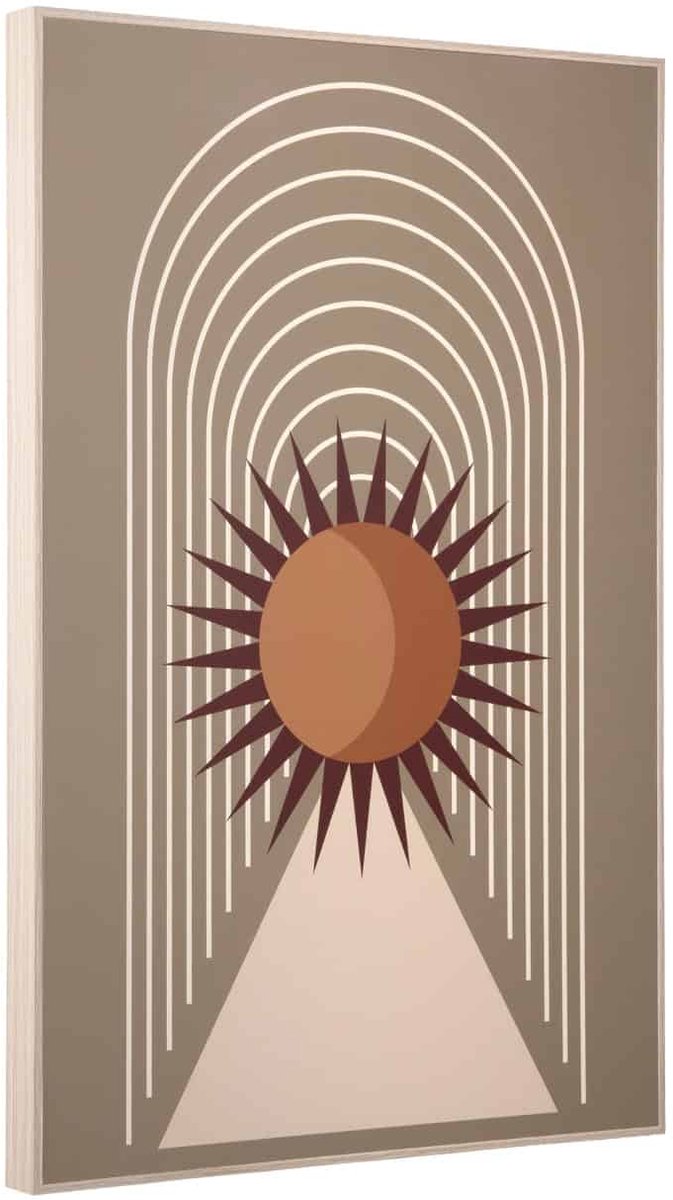 Present Time Wanddecoratie Arco Sol - Multicolor - 3x40x60cm - Modern