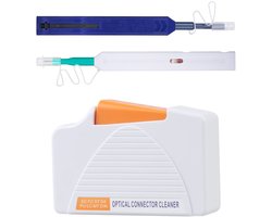 Golden crown - Fiber Optic Cleaner - Glasvezelreiniger - Effectieve reiniging - Compacte reinigingsbox - Geschikt voor meerdere kabels - Ideaal voor p