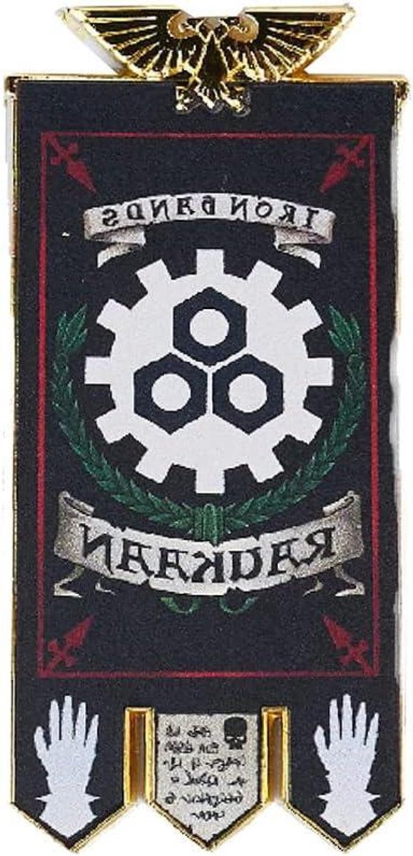 Hoofdstuk Banner Magneet - Militaire Vlag - Model Display - Met Magneet - 80mm - IJzeren Handen
