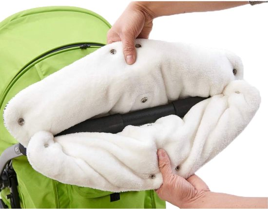 Kinderwagen Handmof - Baby warmer - Wandelen in kou - Waterdicht en winddicht - 53x25cm - Zwart — afbeelding 5