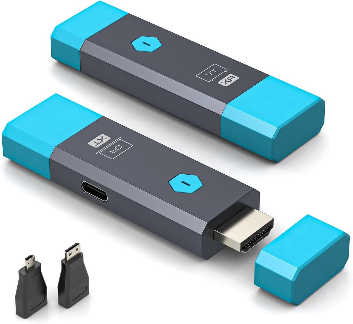Draadloze HDMI Extender - Video Zender Ontvanger - Beeld Delen - Plug en Play - 100 Meter Bereik - Zwart