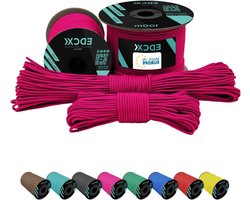 Nylon Paracord - Sterk Touw - Outdoor Activiteiten - 3-Strengs Kern - 100 Meter - Sofit Roze