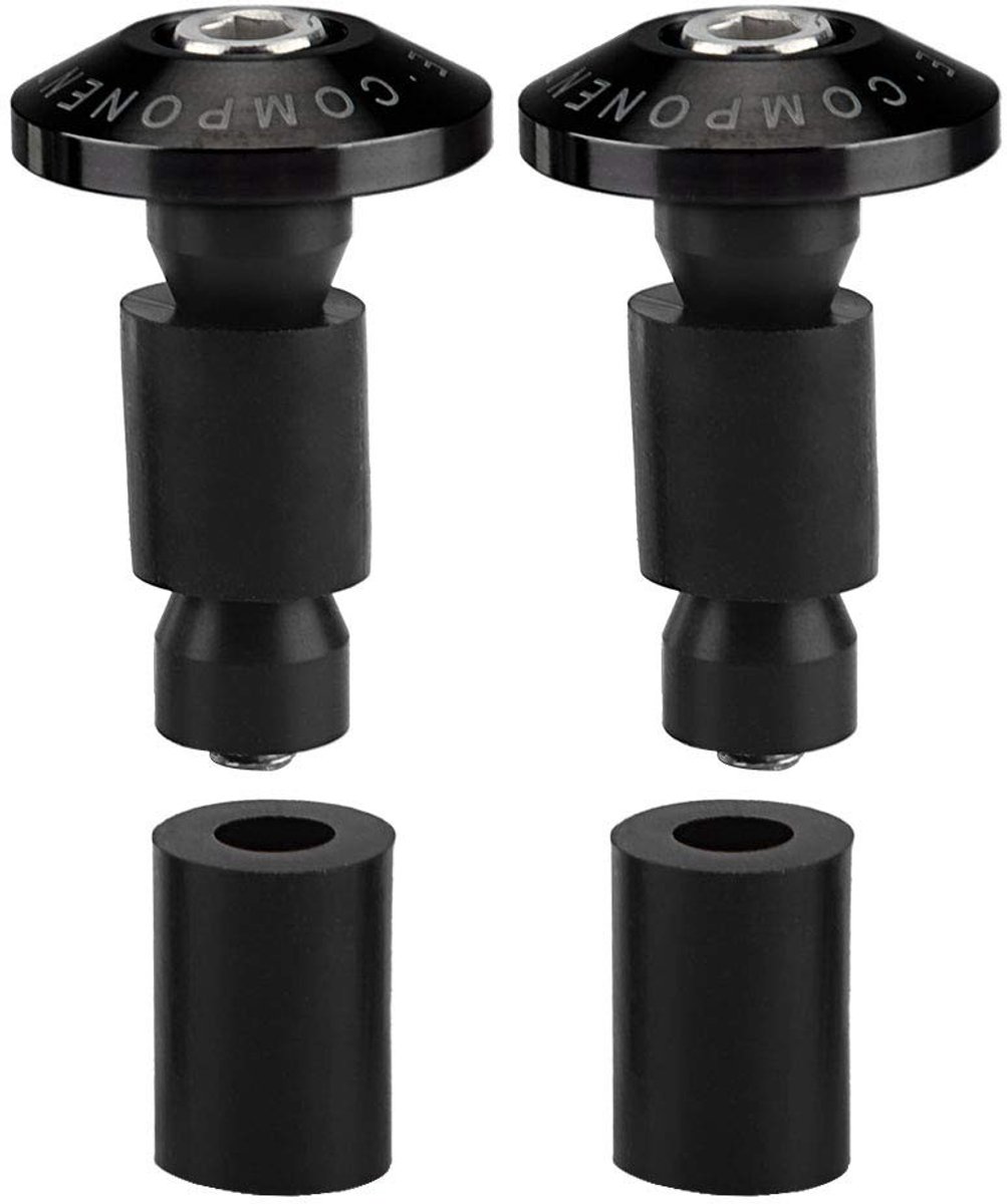 Store_7 - Stuur Plug - Motorfiets Stuur Eindpluggen - Zwart - End Caps - Universeel - Geschikt voor Race en Offroad - 22mm 7/8 inch