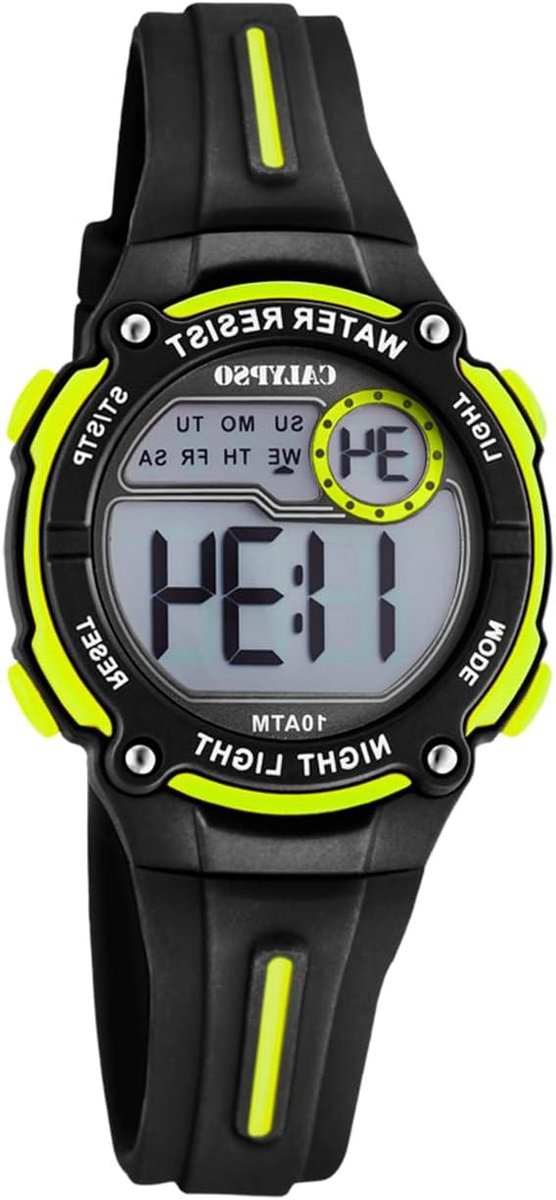 Kinderhorloge Digitaal - Jongens Polshorloge - Tijd Leren Lezen - Kunststof Band - 19.99 x 19.99 x 19.99 cm - Blauw