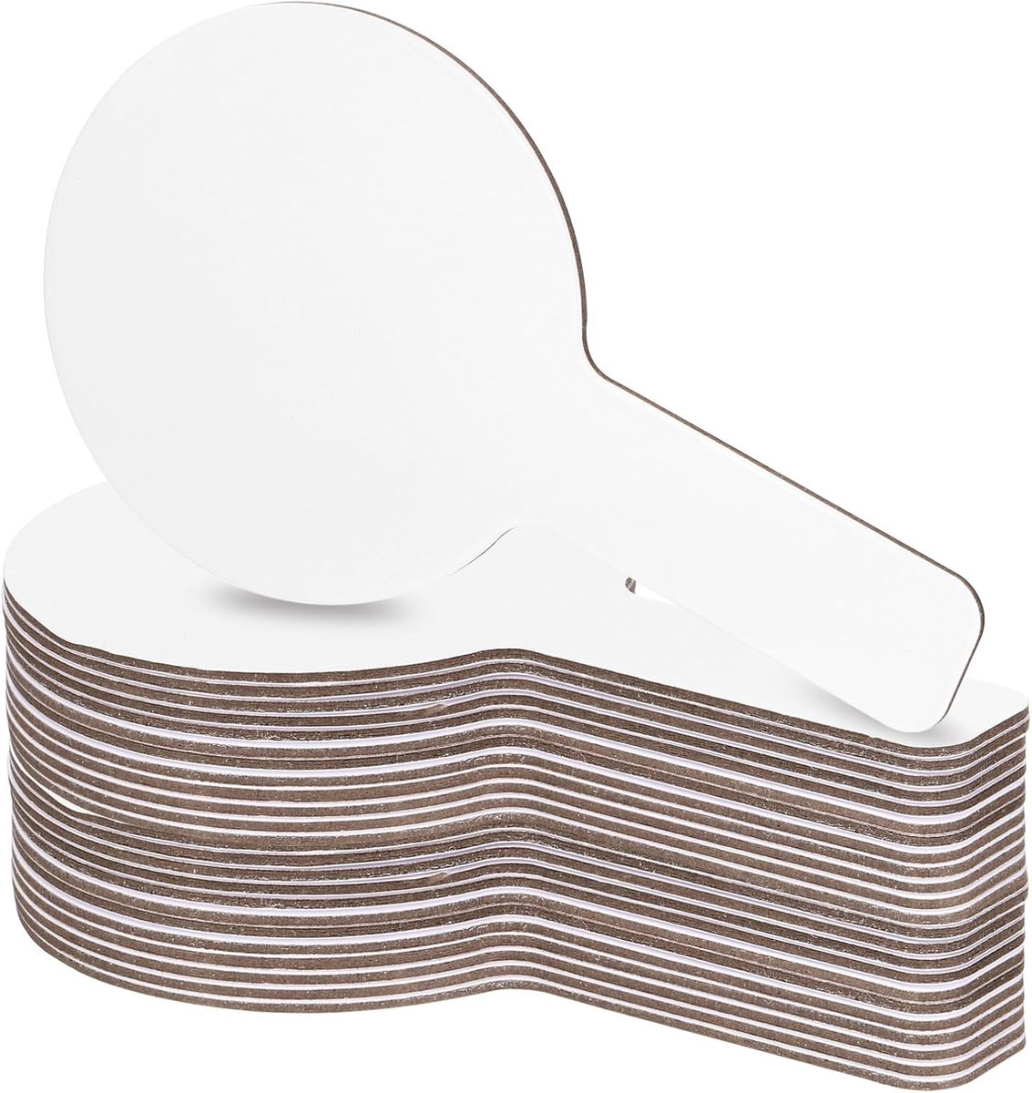 9x5" Dry Erase Paddles - 24Pcs Handheld Double Sided Circle Answer Paddle - Droogwisbare Borden voor Stemspel Onderwijs Klaslokaal Kantoor Feest