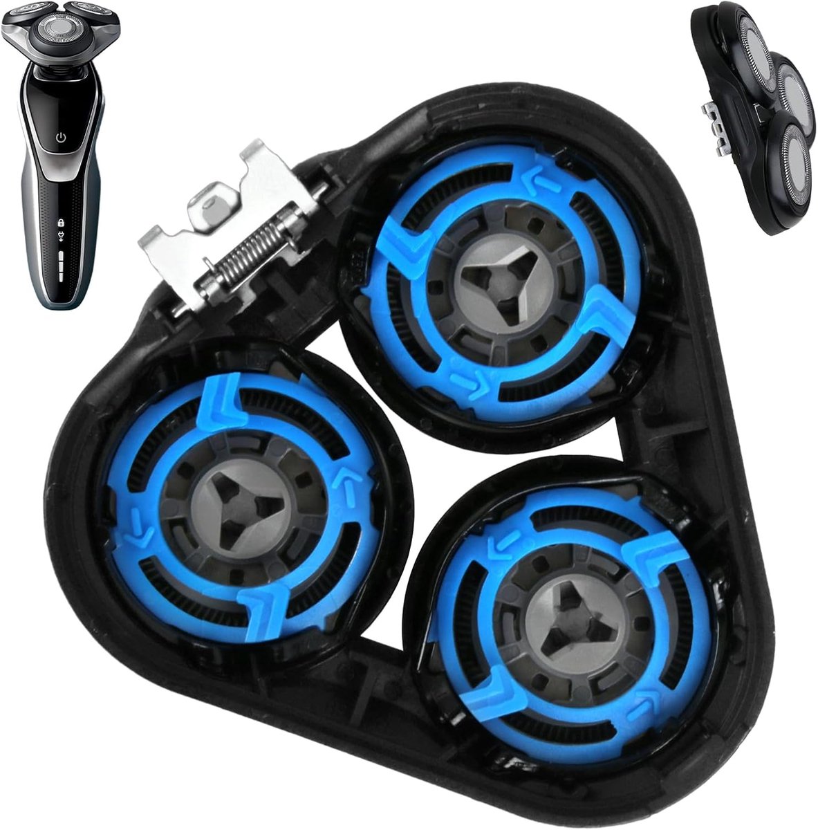 vervangingskop voor Phil Shaver - scheerkop compatibel met Series Sh50 5000 - vervangende mesjes voor Series AT8xx AT7xx PT8xx PT7xx