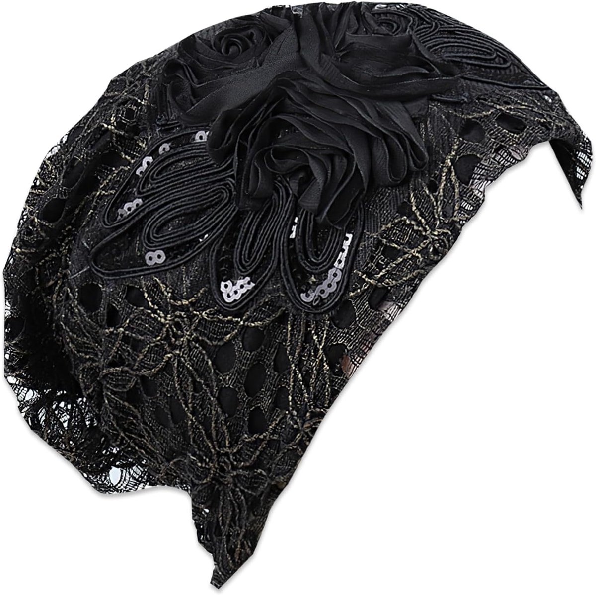 Slouch Beanie Hoed voor Dames en Heren, Zachte Katoenen Chemo Hoed - Ideaal voor Comfort en Bescherming - Zwart