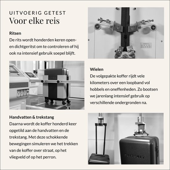 SUITSUIT Kofferset - Handbagage Koffer - Reiskoffer Groot - Kofferset 2 delig - TSA Slot - Lichtgewicht - Caretta Shadow Black