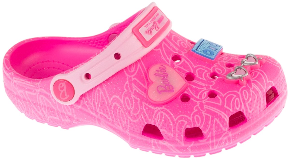 Crocs Classic Mattel Pink Barbie Clog K, voor meisje, Roze, Slippers, maat: 37/38
