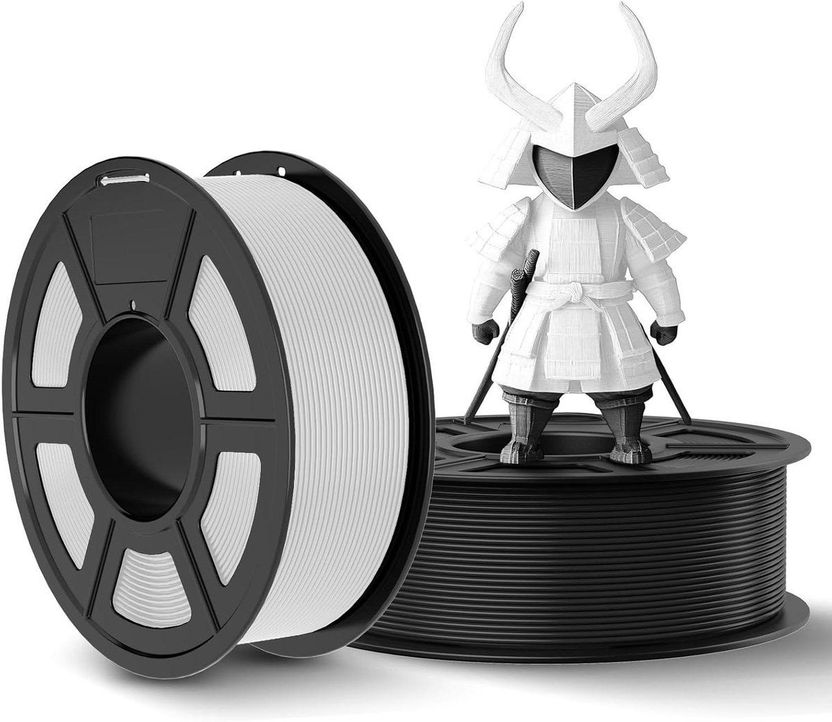 3D Printer Filament - PLA Draad - Model Creatie - Hoge Maatnauwkeurigheid - 2 kg - Zwart Wit