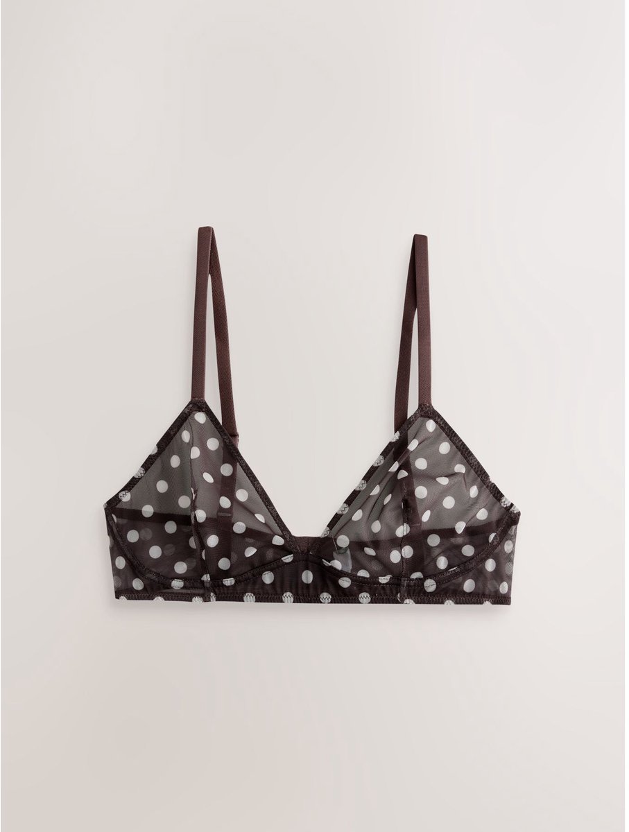 Next - Dames - Mesh bralette - Bruin
