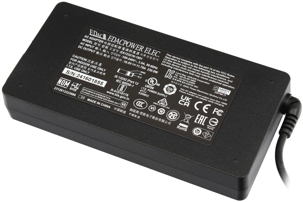 Acer 25.JWSJ2.001 oplader 330W - afgerond