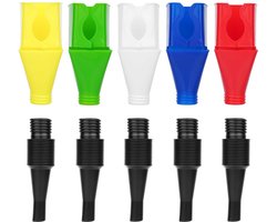 Set van 5 Trechters met Slang, Brandstoftrechter met Filter en Verstelbare Slang voor Auto en Motorolie, Ideaal voor Vullen en Overbrengen van Vloeistoffen