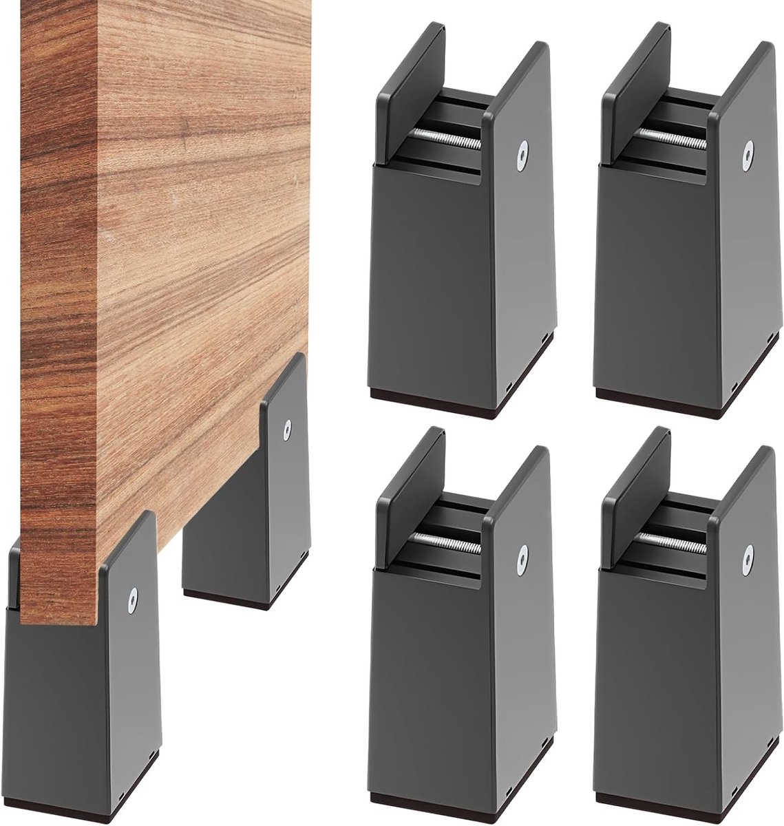 Verstelbare meubelverhogers van 10 cm voor stoelen, banken en tafels - Set van 4 stuks voor optimale hoogte en stabiliteit