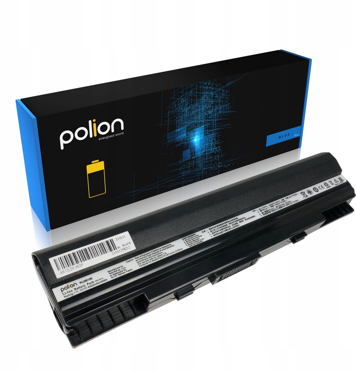 Polion - Batterij - ASUS Eee PC 1201HA - 4400mAh - 6 cellen