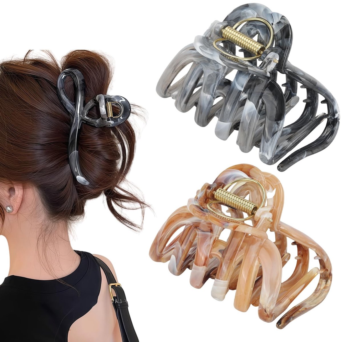 Seb2 - Grote Octopus Haarclips - Haaraccessoires - Duurzaam en stevig - Voor dun en dik haar - Anti-slip haarspeld - Ideaal voor dagelijks gebruik