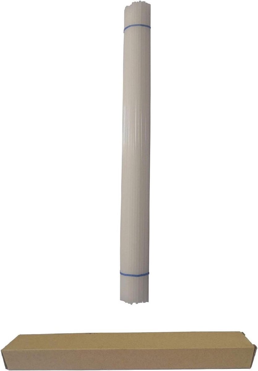 Plastic Lasstaven - Lasstrips PE - Kunststof Reparatie - Hoge Slijtage Weerstand - 52 Voet Lengte - Wit