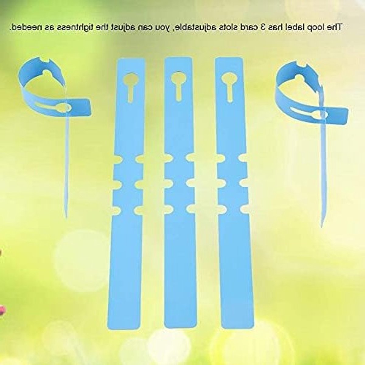 100 Stuks Plastic Plant Labels voor Bomen en Tuin, Herbruikbare Merkers voor Groei en Decoratie, 21 x 2 cm, Blauw
