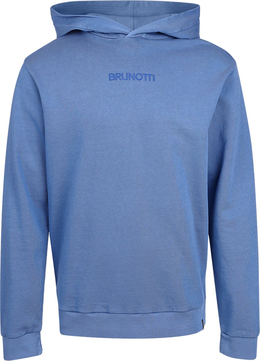 Brunotti Steyn Sweater Grayblue Heren 100% Katoen Hoodie Everyday Comfort L Greyblue