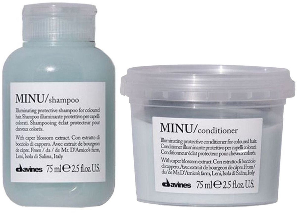 Davines MINU Shampoo + Conditioner Travelset