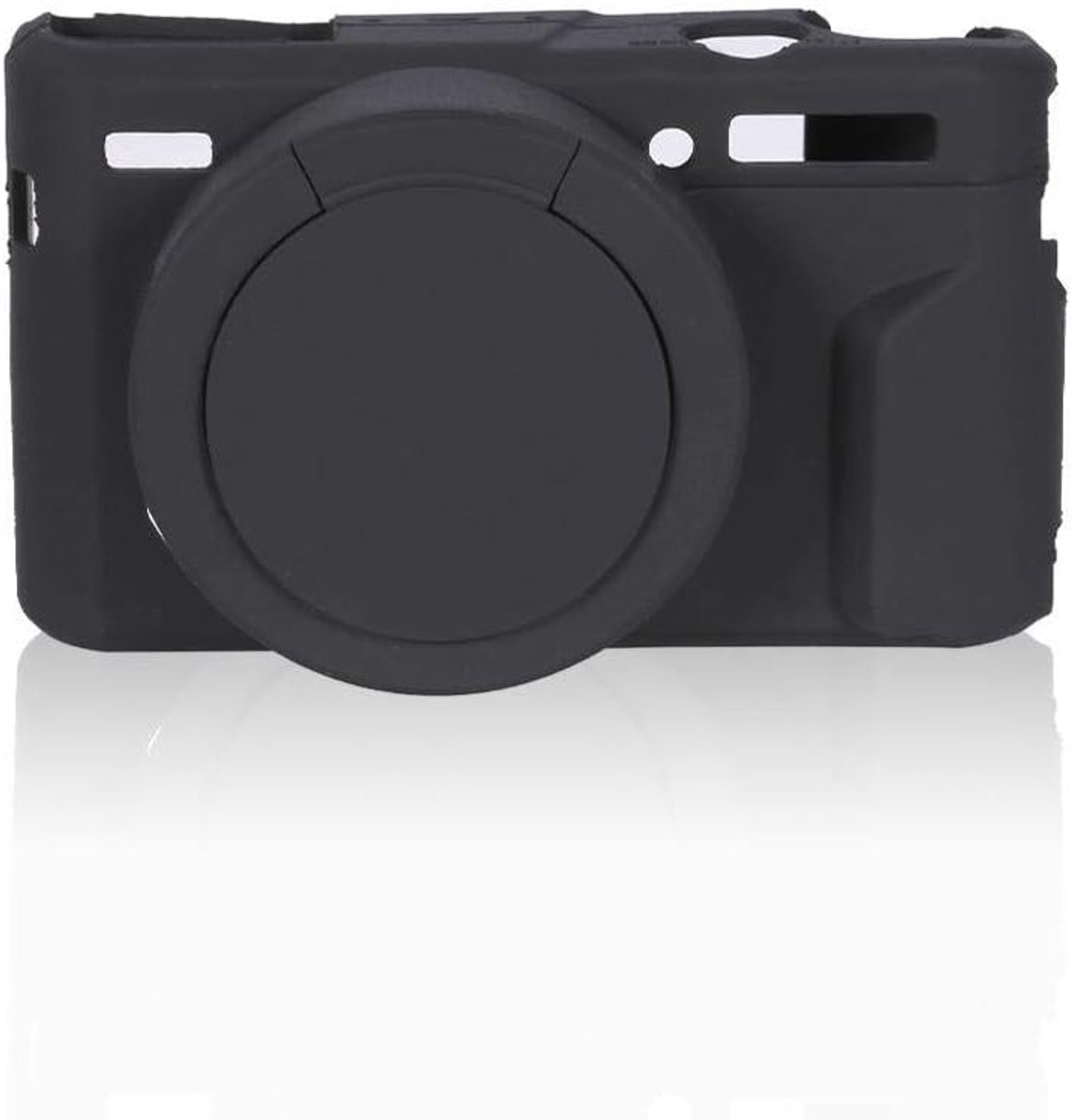 Volledige Beschermende Silicone Camera Case voor G7XII/G7X Mark II, Inclusief Lens Beschermhoes, Antislip Zacht Frame, Lichtgewicht en Perfecte Pasvorm, Zwart
