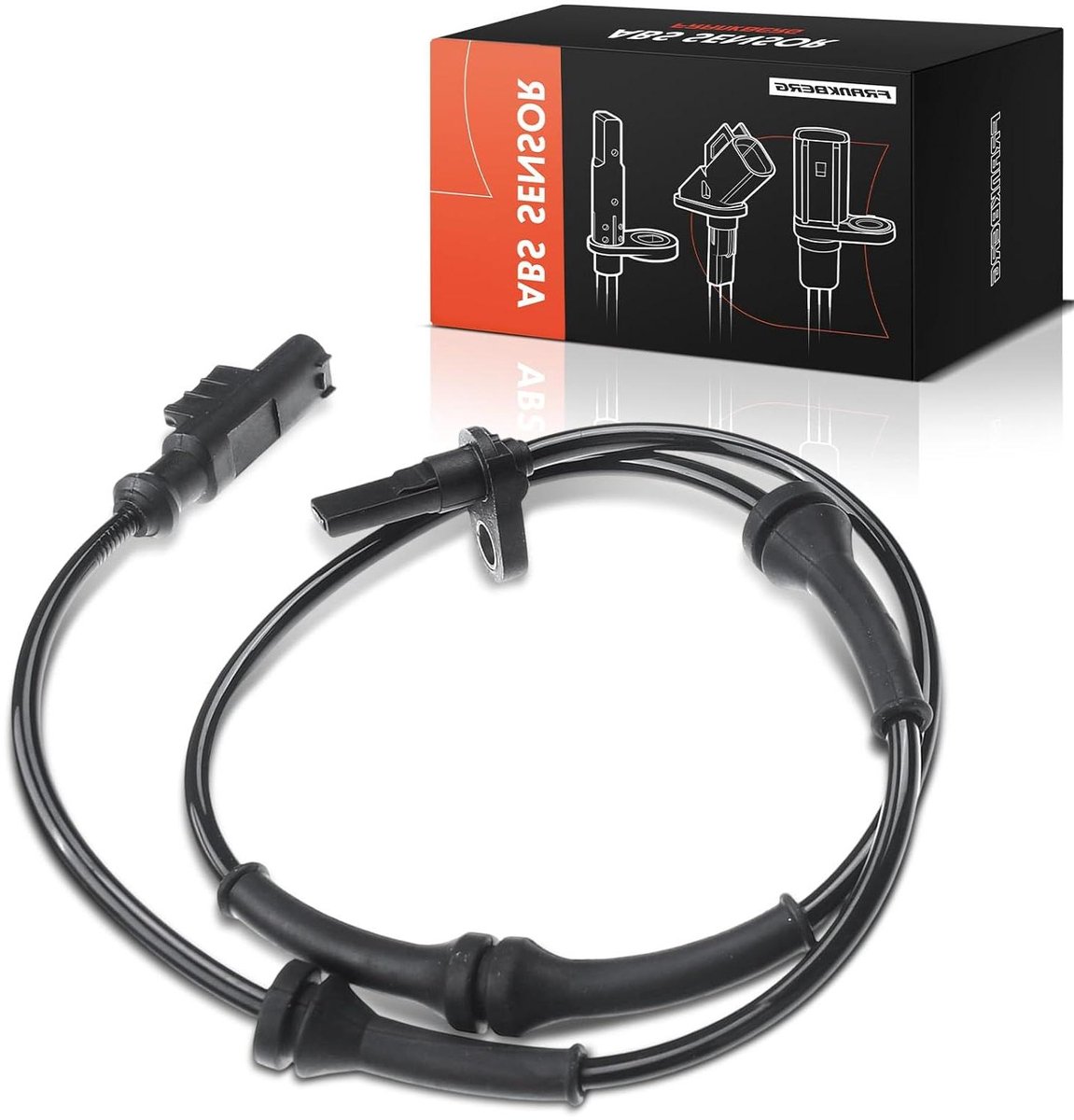 ABS-sensor Achteras - Wielsnelheidssensor - Auto Onderhoud - 2-polige Aansluiting - 13 x 95 x 45 cm - Zwart