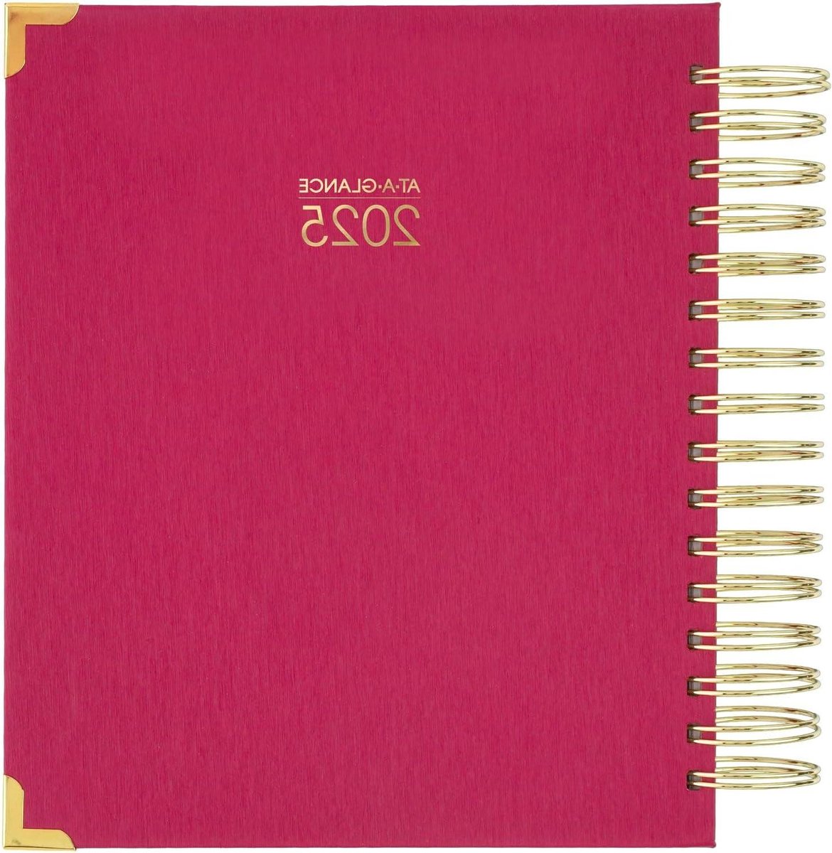 Dagelijkse Maandelijkse Planner - Agenda Organizer - Doelen Behalen - Inktbloedbestendig Papier - 7" x 8-3/4" - Berry