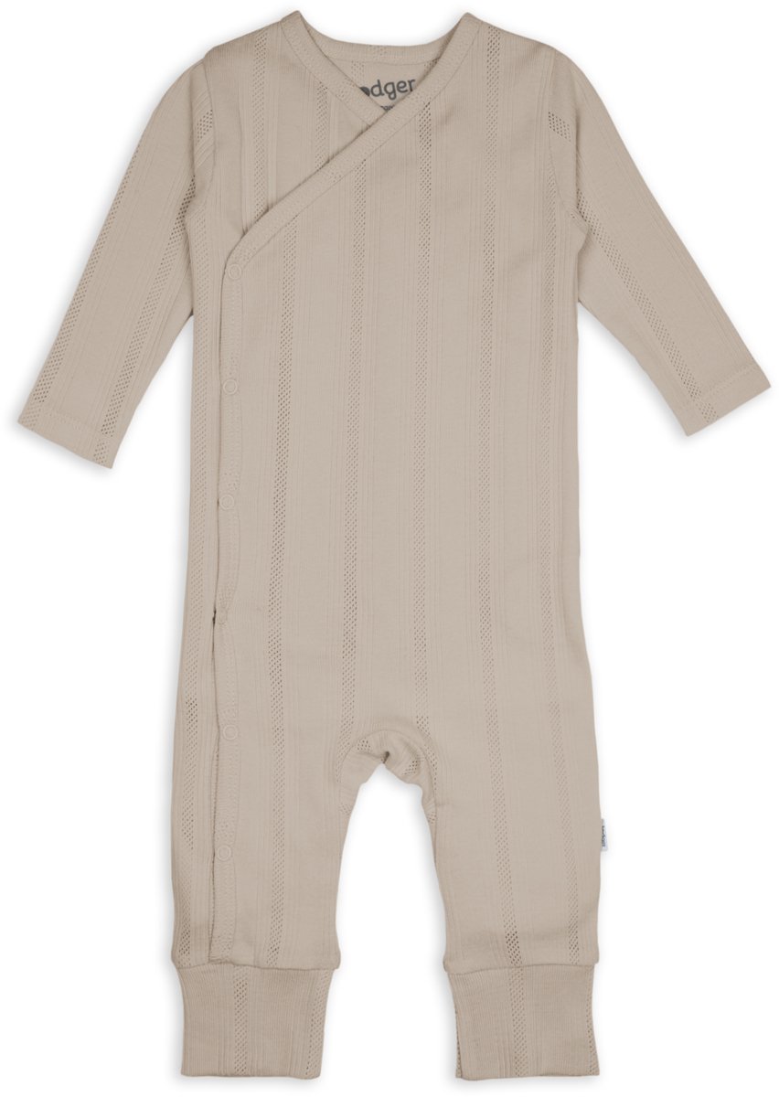 Lodger - Boxpakje - Bruin - Maat 68 - 100% bio katoen - baby pakje - Jumper Pointelle