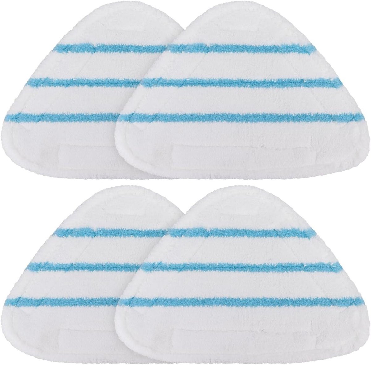 Stoomdweil Pads - Vervangende Doeken - Vloeren Reinigen - Driehoekige Vorm - 28.91 x 20.6 x 3.81 cm - Wit