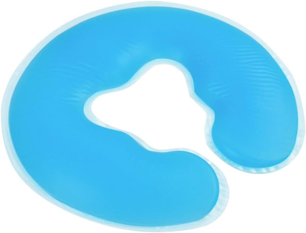 Spa Gelkussen - U-vormig - Gel Zitkussen - Gelkussen Zitten - Stuitkussen - Wigkussen - Stoelkussen - Orthopedisch - 31 x 26 cm - Blauw - van Imperatoris