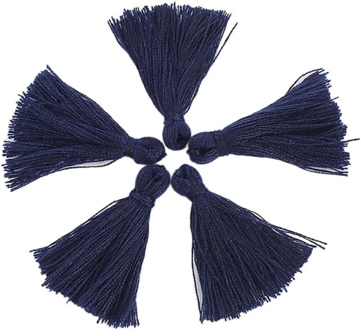Set van 200 Kleine Kwastjes van 3 cm, Handgemaakte Katoenen Kwastjes voor Creatieve Projecten, DIY Tassen, Sieraden en Kettingen Maken