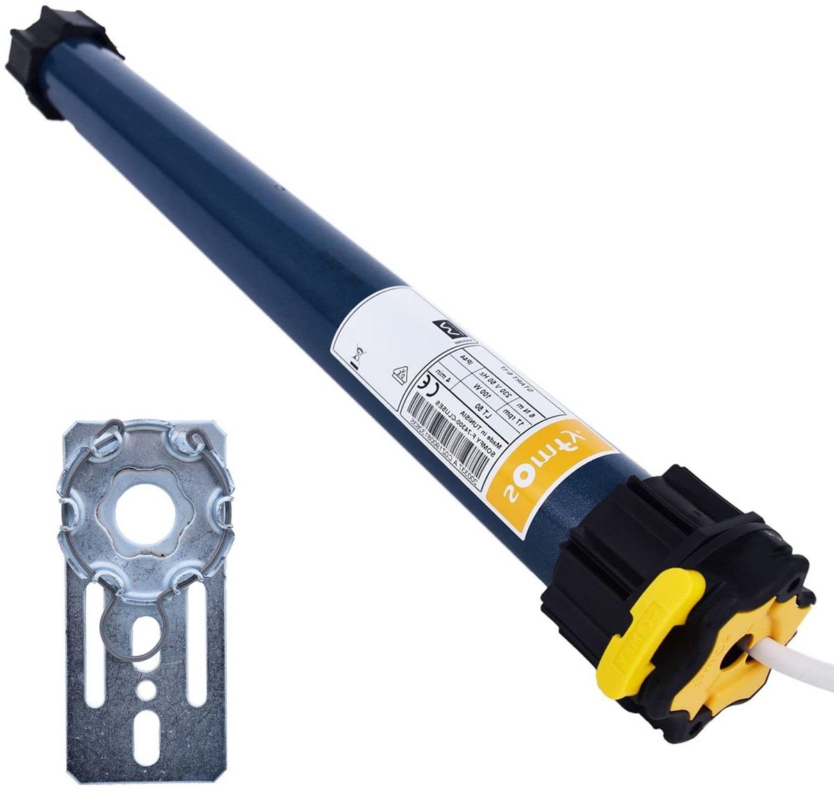 Rolluikmotor - Aandrijving motor - Automatisch bedienen - Mechanische eindinstelling - 10 NM - Grijs