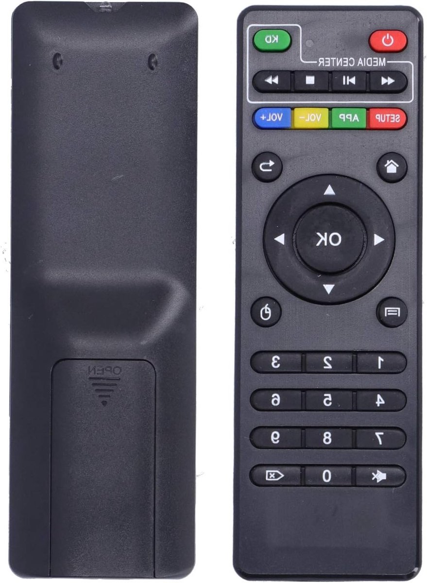 Draagbare IR Afstandsbediening voor TV Box, Vervang zonder Programmering voor Android Apparaten zoals X96, X96 Mini en X96W