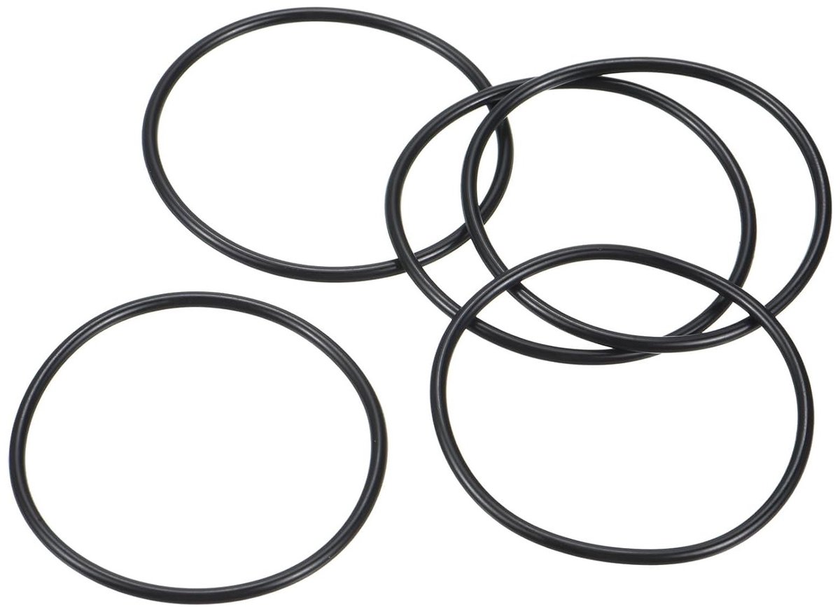 Nitril Rubber O-Ringen 49mm OD 45mm ID 2mm Breed - 5 Stuks voor Loodgieterswerk, Auto Reparatie en Sanitair