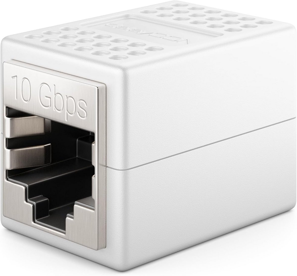 Netwerk Koppeling - Ethernet Adapter - Kabel Verlengen - 10 Gbit/s Snelheid - Compact Ontwerp - Wit