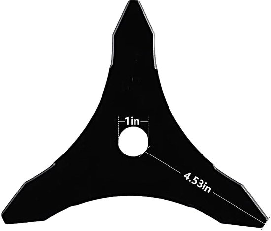 Bosmaaierbladen - bosmaaier electrisch - bosmaaieraccessoires - voor grastrimmers gazon en tuin, verbeterd en verdikt - bosmaaierbladen adapterset - Grasmaaiers met een asboringsdiameter van 25,4 mm - twee messen — afbeelding 2