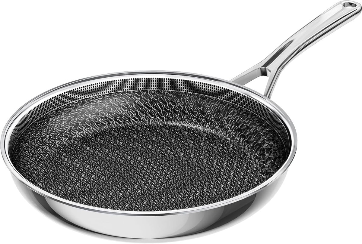 Keramische Braadpan Antiaanbak Pan Allround Koken PFAS Vrij Materiaal 28 cm Diameter