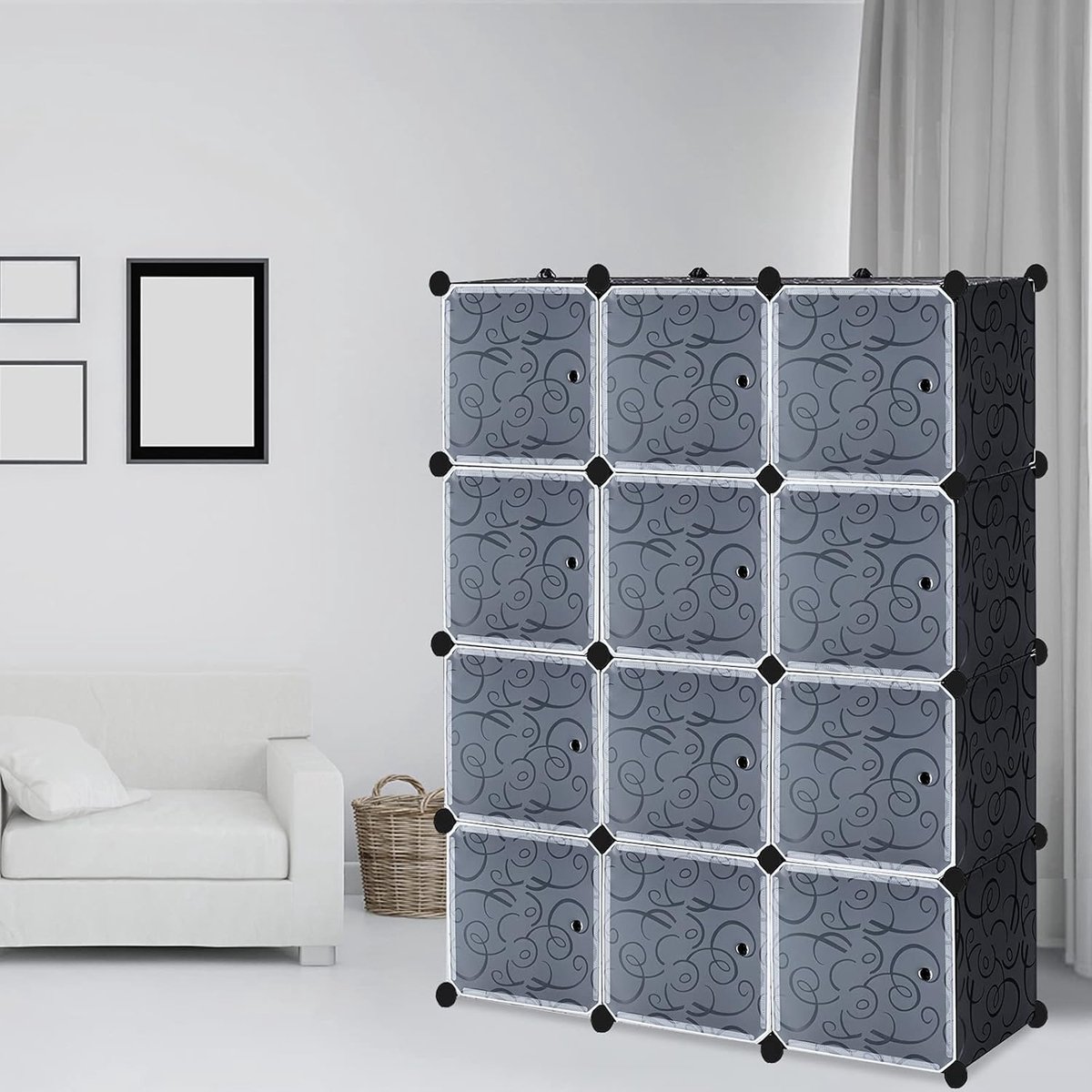 Kledingkast met vakken - Modulaire kast - Ruimte organiseren - DIY flexibel design - 105x3