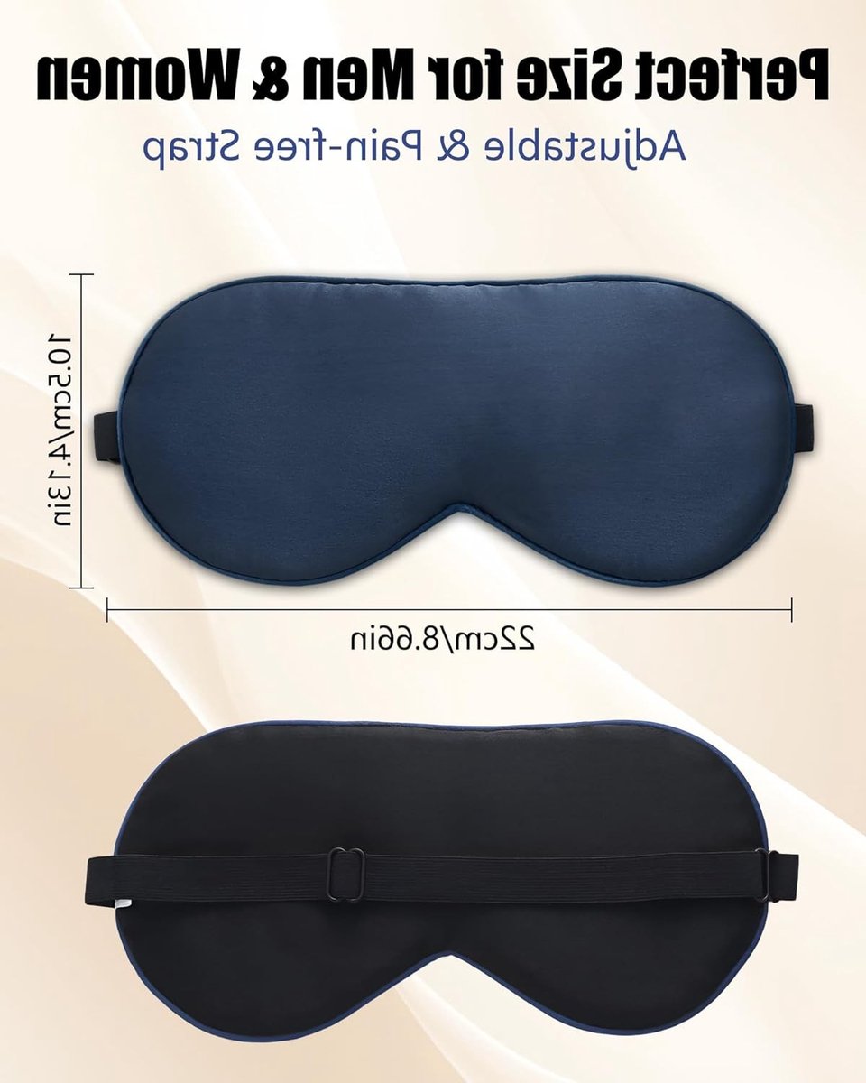Zijden Slaapmasker voor Mannen en Vrouwen - 100% Mulberry Zijde, Zacht en Ademend - Ideaal voor Thuis en Reizen - Anti-rimpel en Perfect Cadeau voor Valentijnsdag
