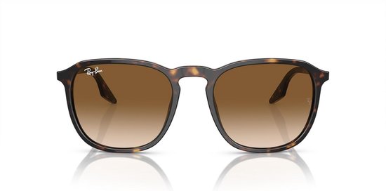 Vierkante Zonnebril Havana Transparant Bruin 55mm - Klassiek Model met Keyhole Brug — afbeelding 4