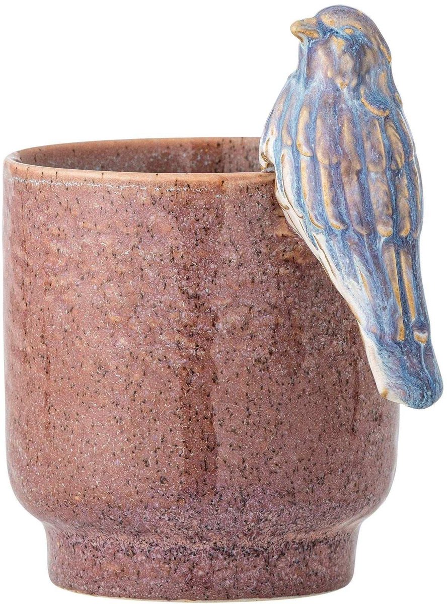 Bloomingville Bloempot aardewerk roze Larky 11cm