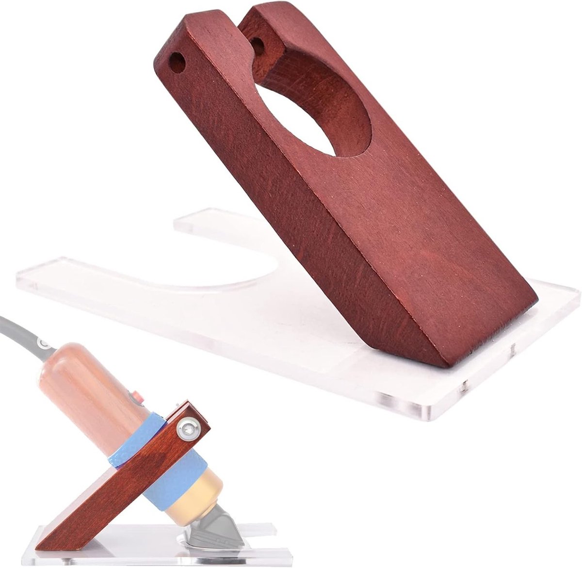 Carpet Trimmer Holder voor Tufting en Shearing - Houten Rack voor 200W Clipper - Efficiënt en Duurzaam