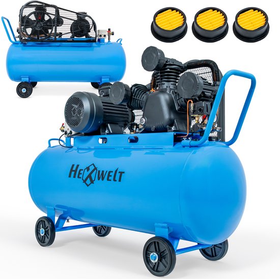 HEXWELT Compressor - Oliecompressor - 200 L - 8 bar - 5500 W - HEXWELT HW-KO-200L — afbeelding 2